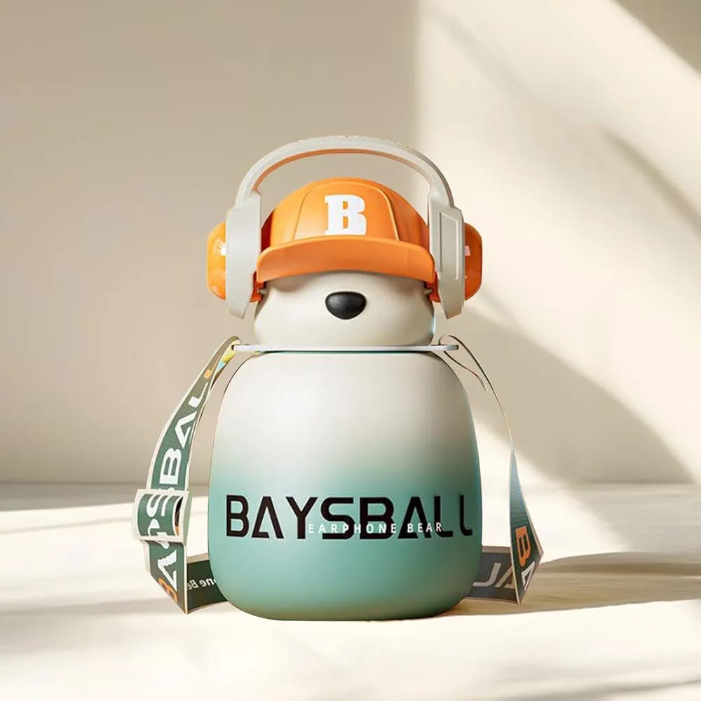 Baysball Earphone Bear Water Bottle