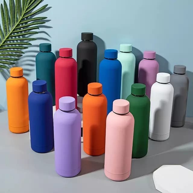 Stainless Steel Matte Flask Without handle /Colorful Double Wall Stainless Steel Water Bottles