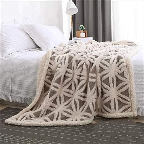 Fuzzy Soft Dual Double Sided Sherpa Fleece Blanket Throw