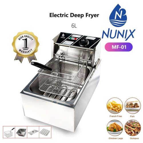 6 L Nunix single Electric kitchen Deep Fryers
