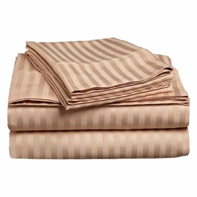 Luxurious cotton Stripped bedsheets
