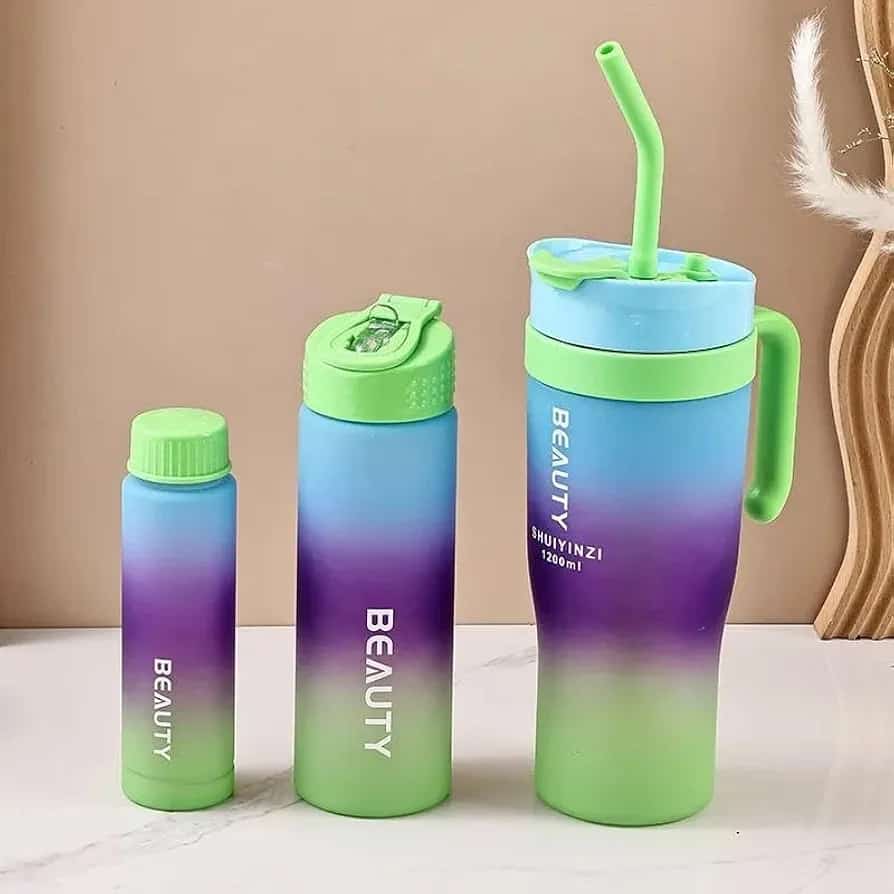 3pcs Gradient Water Bottles Set