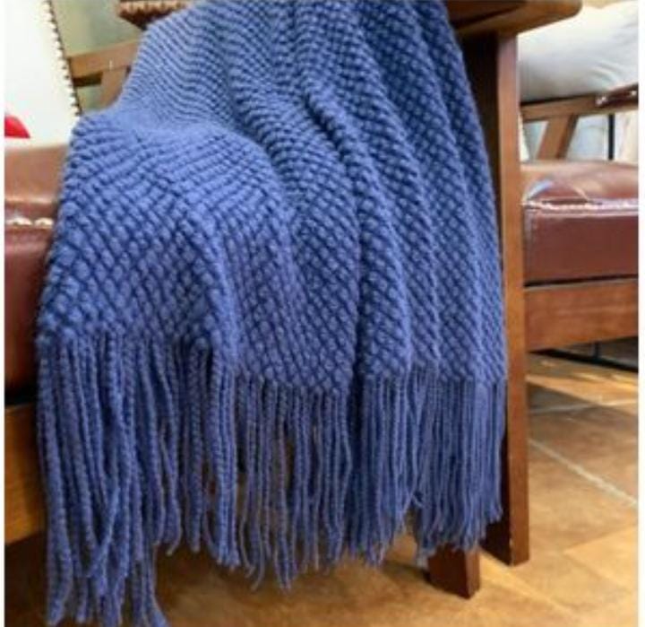 Blue Throw on shawls