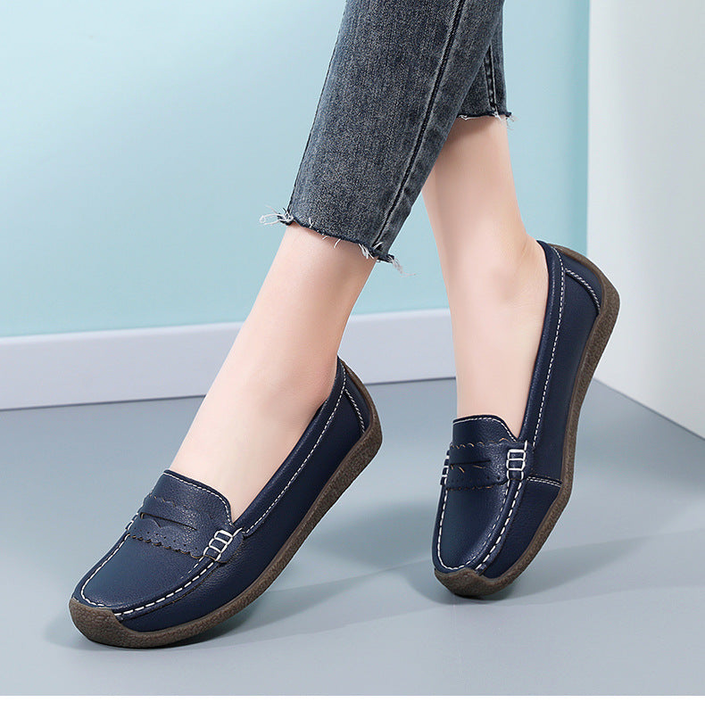 Ladies leather loafers