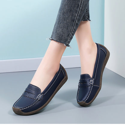 Ladies leather loafers