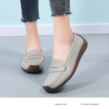 Ladies leather loafers