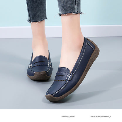 Ladies leather loafers