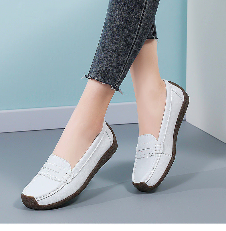 Ladies leather loafers