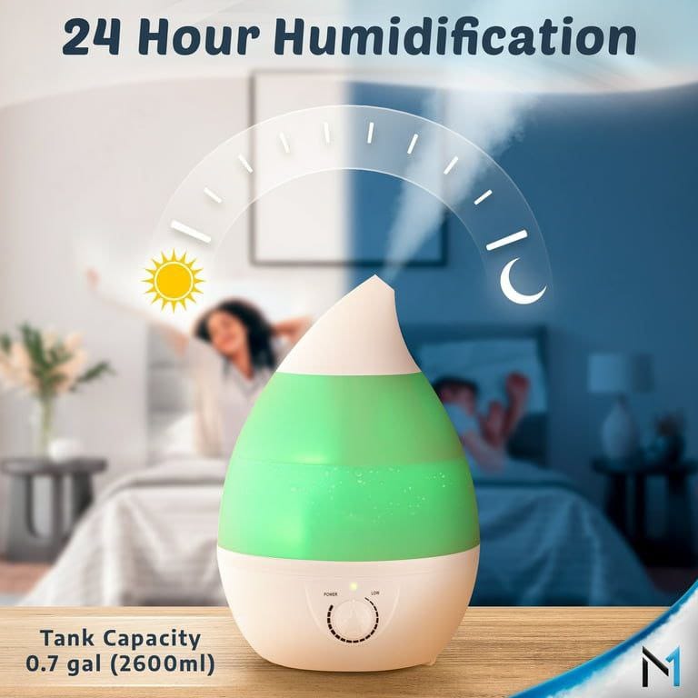 3 Litres Humidifier – Long &amp; Short Neck | Fresh, Clean &amp; Healthy Air