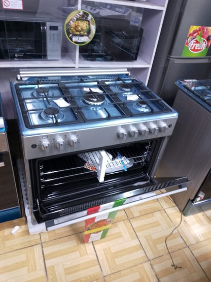 Von 60×90 Free Standing Cooker – 5 Burner Gas + Electric Oven | Powerful, Stylish & Efficient