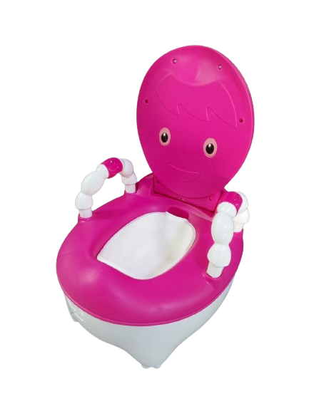 Cute Cartoon Baby Toilet Training Potty With Handles.