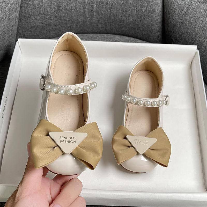 Wet Look Doll Shoes with a Bow Tie: