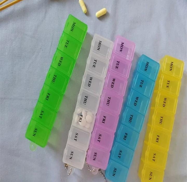 Weekly Pill Organizer, 7-Day Pill Box
