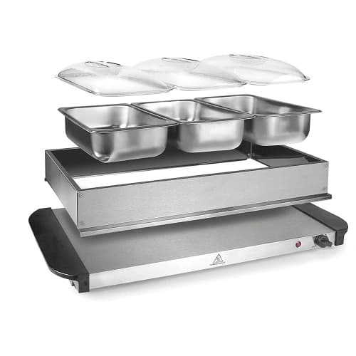 2 in 1 Triple Electric Chaffing Dish