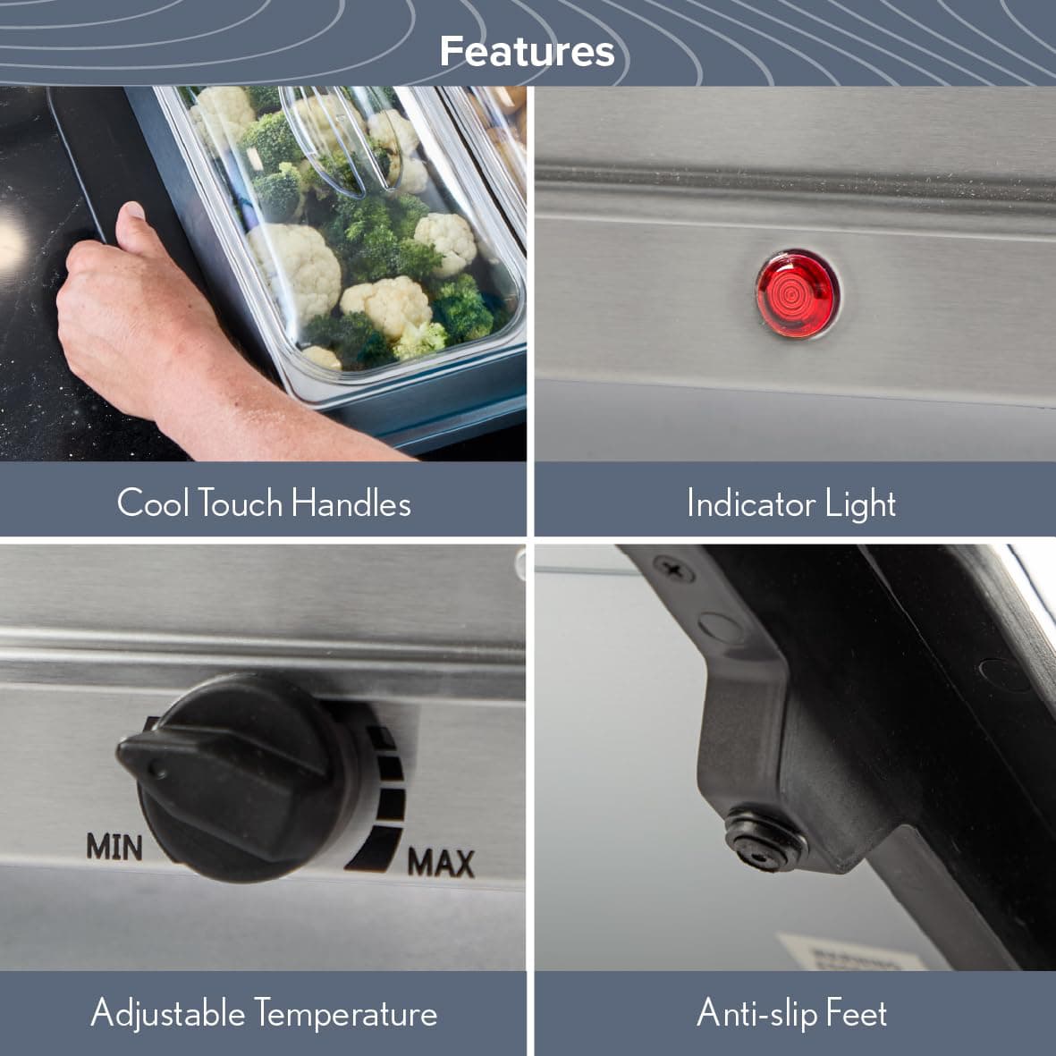 2 in 1 Triple Electric Chaffing Dish