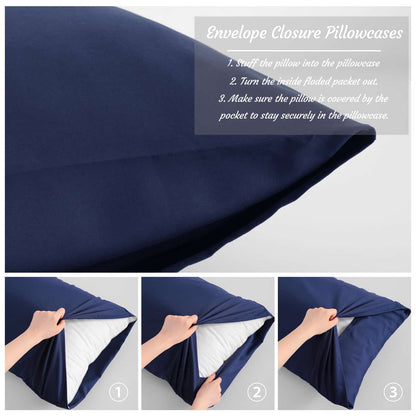 Waterproof Noiseless Pillow Protector – Soft, Silent & Hypoallergenic Protection