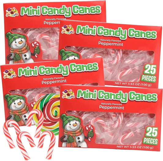 Peppermint Mini Xmas Themed Candy Canes