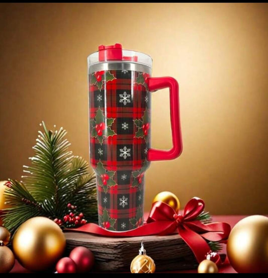 🎄 Christmas Theme Stanley Cup – Festive Holiday Tumbler 🎅