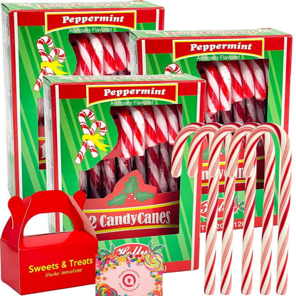 Peppermint Mini Xmas Themed Candy Canes