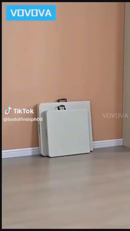 Aluminum Foldable Table with Attached Seats – Portable &amp; Durable Outdoor Furniture