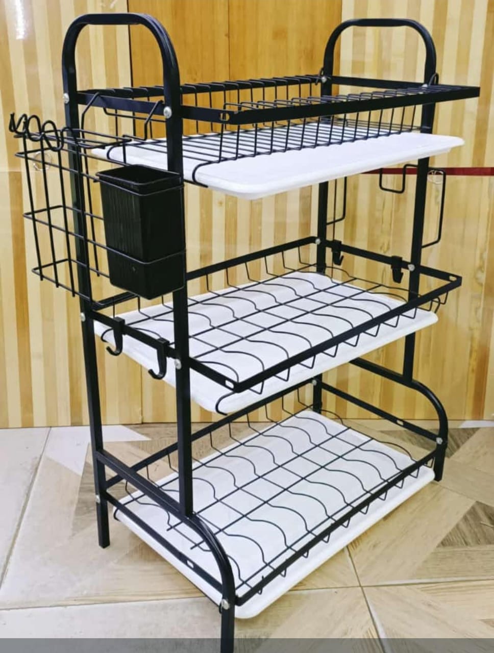 3 layered high quality polished dish racks