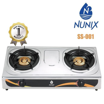 Nunix Table Top Gas Stove Cooker / Burner + Cable + Regulator