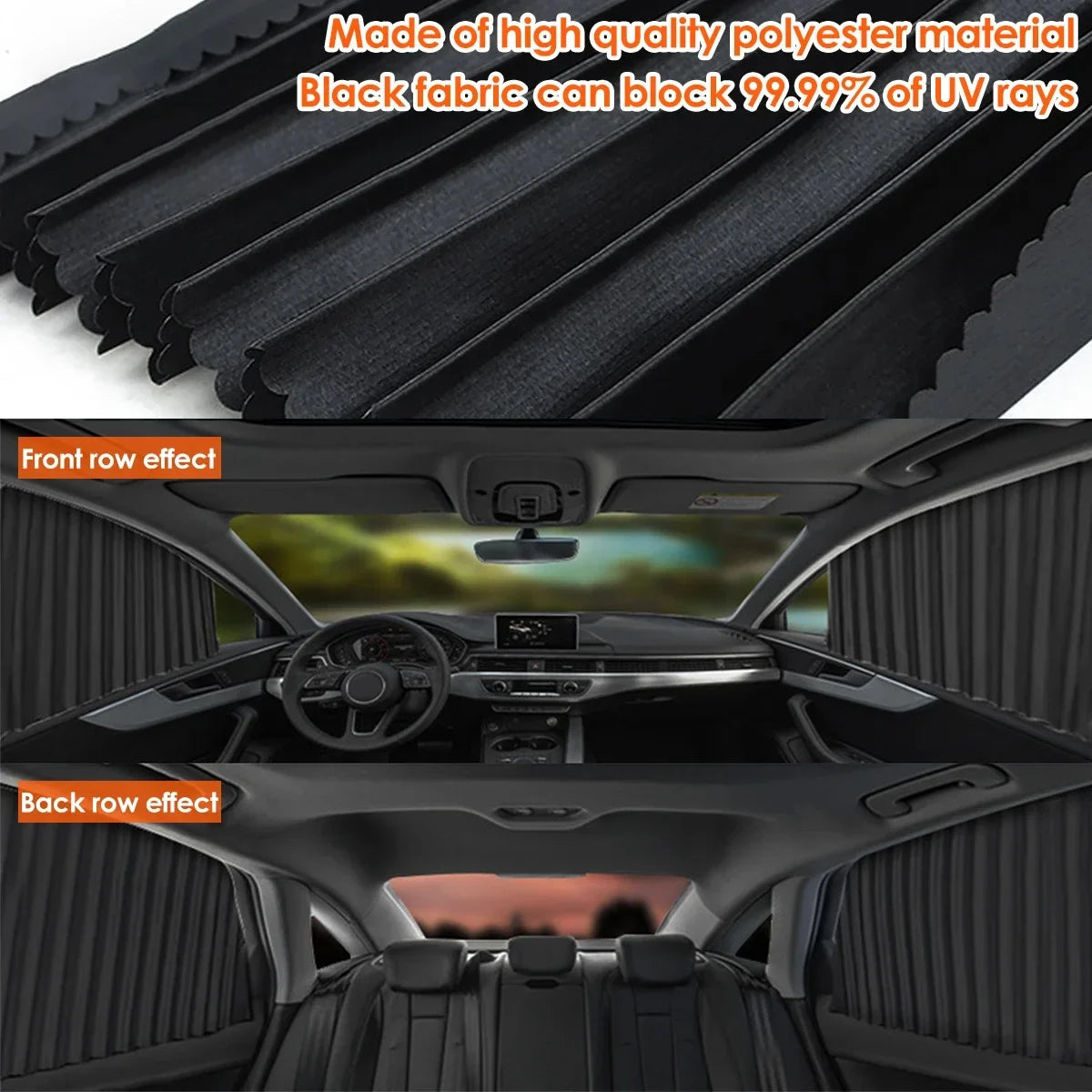 Magnetic Car Sunshade Window Curtain
