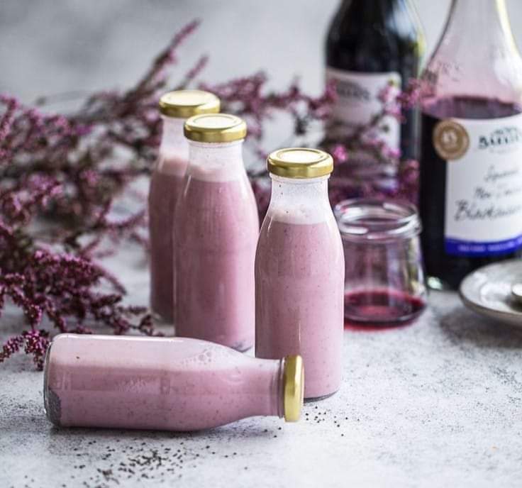 Set of 6 500ml Glass Milk Bottles