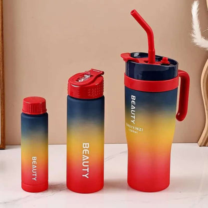 3pcs Gradient Water Bottles Set
