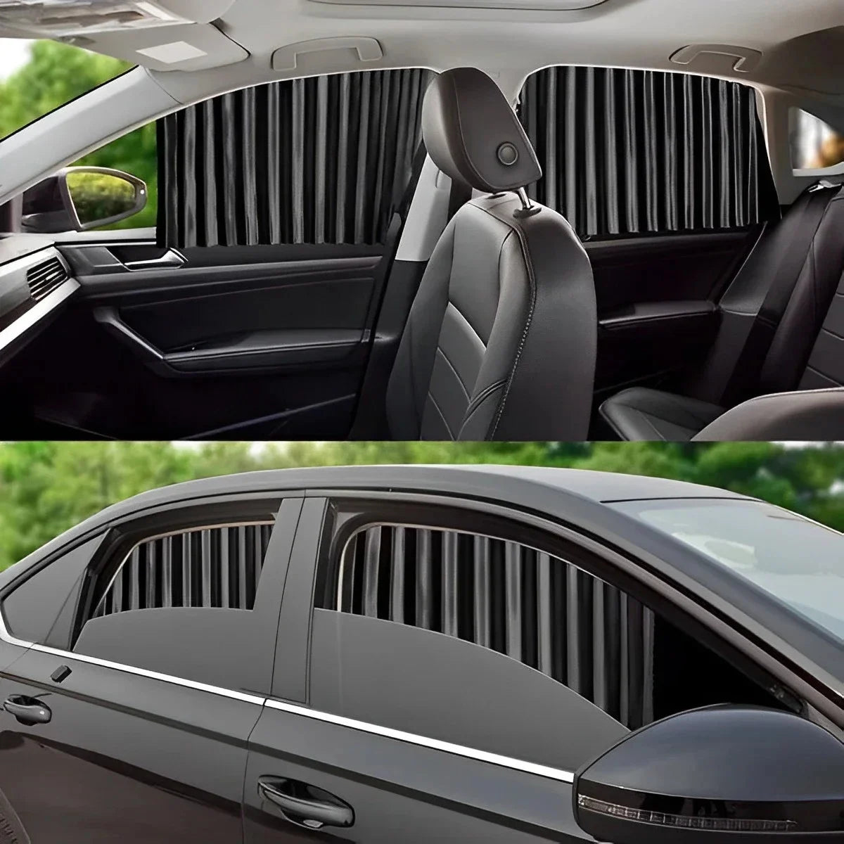 Magnetic Car Sunshade Window Curtain