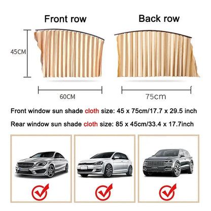 Magnetic Car Sunshade Window Curtain