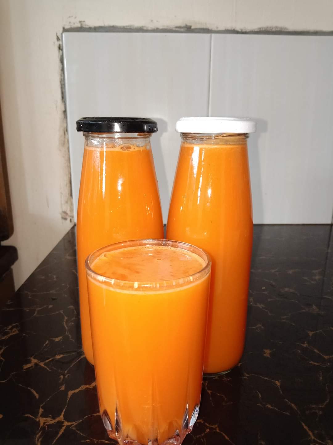 Set of 6 500ml Glass Milk Bottles