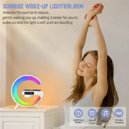 G Atmosphere Light Wireless Charger Speaker Clock