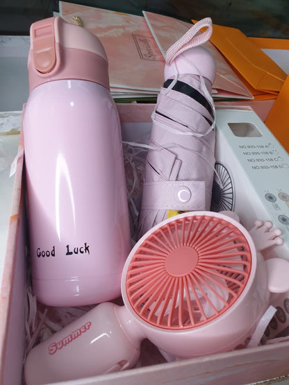 Luxury Gift Box with Umbrella & Fan – The Perfect All-Weather Gift